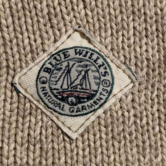 Blue Willi's Collarless Zip-Front Cardigan | Women's Size Small - Picture 5 of 5